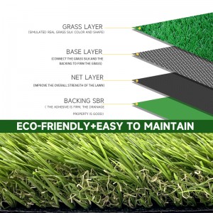 Ogrodowa trawa syntetyczna ze sztucznej trawy 10 mm 15 mm 20 mm 25 mm 30 mm Wysokość stosu Sztuczna trawa