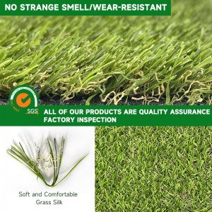 שטיח דשא מלאכותי טלאים ירוק משתלב אריחי סיפון דשא לגינון חיצוני גינה
