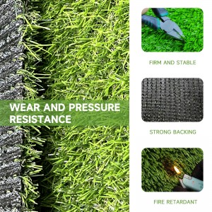 2.0cm Ohun ọṣọ Ile Green Landscape Lawn Artificial Grass rogi alawọ ewe capeti sintetiki koriko