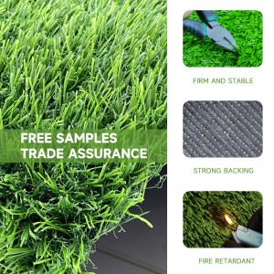 Ниски цени, висококачествена изкуствена трева с кръгъл модел по поръчка