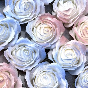 Vairumtirdzniecība 25 gab. Ziepju rožu galviņas dāvanu kastīte ar ziedu aromātu kāzu ballīte Mākslīgie dekoratīvie ziepju ziedi