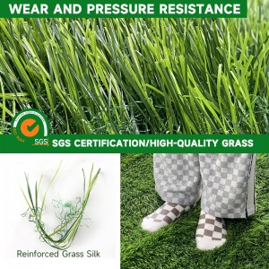 Grass Na wucin gadi Don Kafaffen Kafet Tat ɗin ƙwallon ƙafa Artificial Grass Synthetic Grass Outdoor Turf Fake Lawn