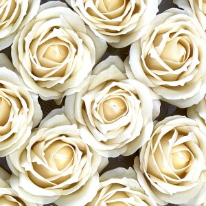 Commercio all'ingrosso 25 Pcs Sapone Rose Heads Scatola Regalo Florale Profumata Festa di Nozze Fiore di Sapone Decorativo Artificiale