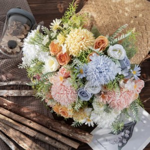 Pernikahan Meja Dekorasi Rumah Buket Buatan Mawar Buatan Bunga Sutra Buatan