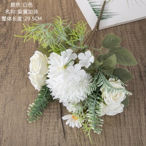 Bryllup bordplate Home Decor kunstig bukett kunstig rose kunstig silke blomst