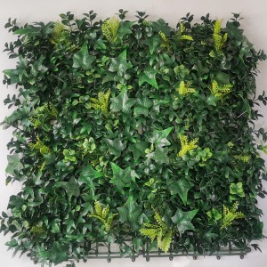 Bottom price Artificial Turf For Backyard - Anti-Uv Plastic Artificial Hedge Boxwood Panels Green Plant Vertical Garden Wall – Deyuan
