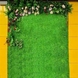 Mākslīgā zāliena siena Sintētiskā zāliena paklājs Mākslīgā zāle sienas žoga dekorēšanai