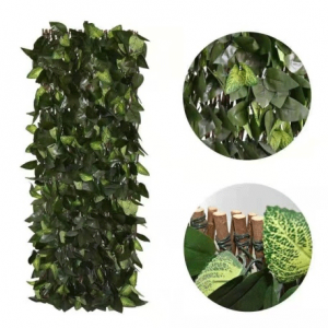 Artificial Plant Expandable Willow Fence Trellis Hedge With Different Leaves