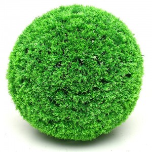 Boules d'herbe décoratives, fausses plantes écologiques protégées contre les UV, boules de buis artificielles topiaires