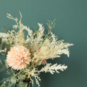 Ramo de flores artificiales del mejor precio, ramo de flores artificiales para decoración de escritorio de boda