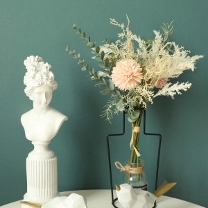 Најдобра цена Букет со цвеќиња од вистински допир Китка со вештачки цвеќиња за декорација на работната површина за свадба