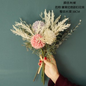 המחיר הטוב ביותר זר פרחים מגע אמיתי זר פרחים מלאכותיים צרור לחתונה קישוט שולחני