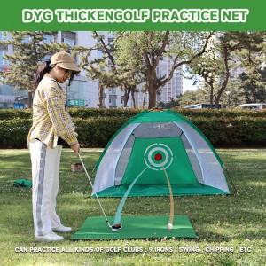 Ntọala Golf gụnyere Golf Mat, Tees na Practice Net for Backyard Driving Golf Hitting Net