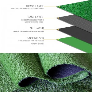 DYG 2023 Wholesale high quality grass roll 35mm turf 20mm artificial grass carpet