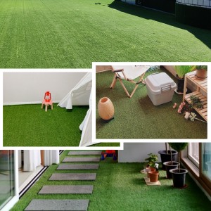 Bozaka artifisialy Synthetic Turf Carpet Artificial Grass ho an'ny fefy rindrina