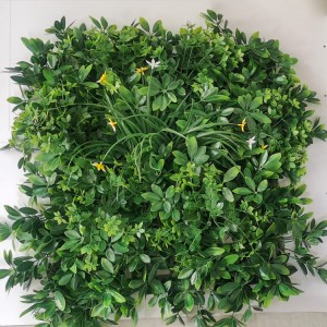Eco Friendly Artificial Grass - Wholesale decorative green artificial plant wall boxwood hedge for green outdoor wall – Deyuan
