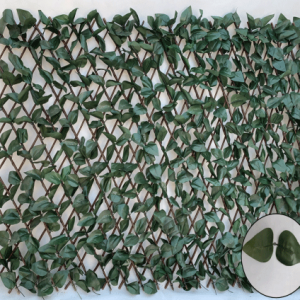 Жасалма чырмоок кеңейүүчү тал торл хеджи жасалма тартылуучу пластик жалбырактары тосмо