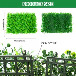 Care Free Artificial Hedge Boxwood Panels Green Plant Vertical Garden Wall For Indoor Outdoor Decoration