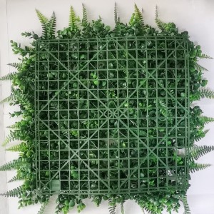 OEM/ODM Manufacturer China Outdoor Garden Artificial Boxwood Leaf Hedge Faux IVY Foliage Vertical Green Wall Fence Panel