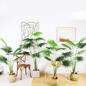 Högkvalitativ konstgjord fläktpalm faux palmträd och växter till salu