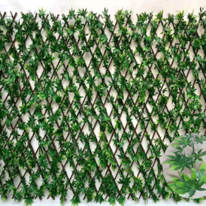 Grousshandel kënschtlech Topiary Ivy Zonk kënschtlech Blieder Zait kënschtlech erweiderbar Trellis Hecke fir Gaart Dekoratioun