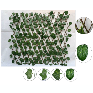 wholesale artificial topiary ivy fence artificial foliage fence artificial expandable trellis hedge for garden decoration
