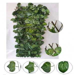 wholesale artificial topiary ivy fence artificial foliage fence artificial expandable trellis hedge for garden decoration