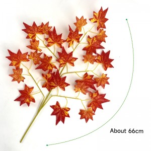 Meur Artificial Maple Leaf Fall plastaig a 'fàgail sgeadachadh pòsaidh fèis dachaigh uaine