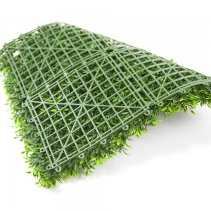 Faux Boxwood Hedge Green Grass Panels Anti-UV Outdoor Indoor Decoration Artificial Plant Grass Wall