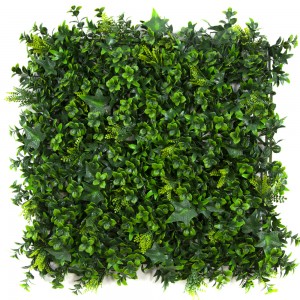 Subĉiela Endoma Dekoracio Herbo Muro Dekoracia Artefarita Heĝo Barilo Pejzaĝo Artefaritaj Plantoj Muro Vertikala Verda Muro