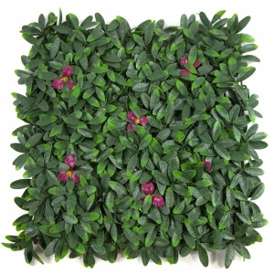Artificial Plant Wall Vertical Garden Plastic Plant Hedge Wall Boxwood Hedge Panel for Home Decoration