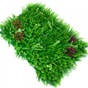 Gervi hedge Ný hönnun falsar Gras Plant Panel Green Wall fyrir heildsölu