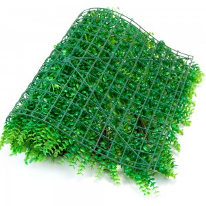 Keinotekoinen hedge New Design väärennöksiä ruohokasvien paneeli Green Wall tukkumyyntiin