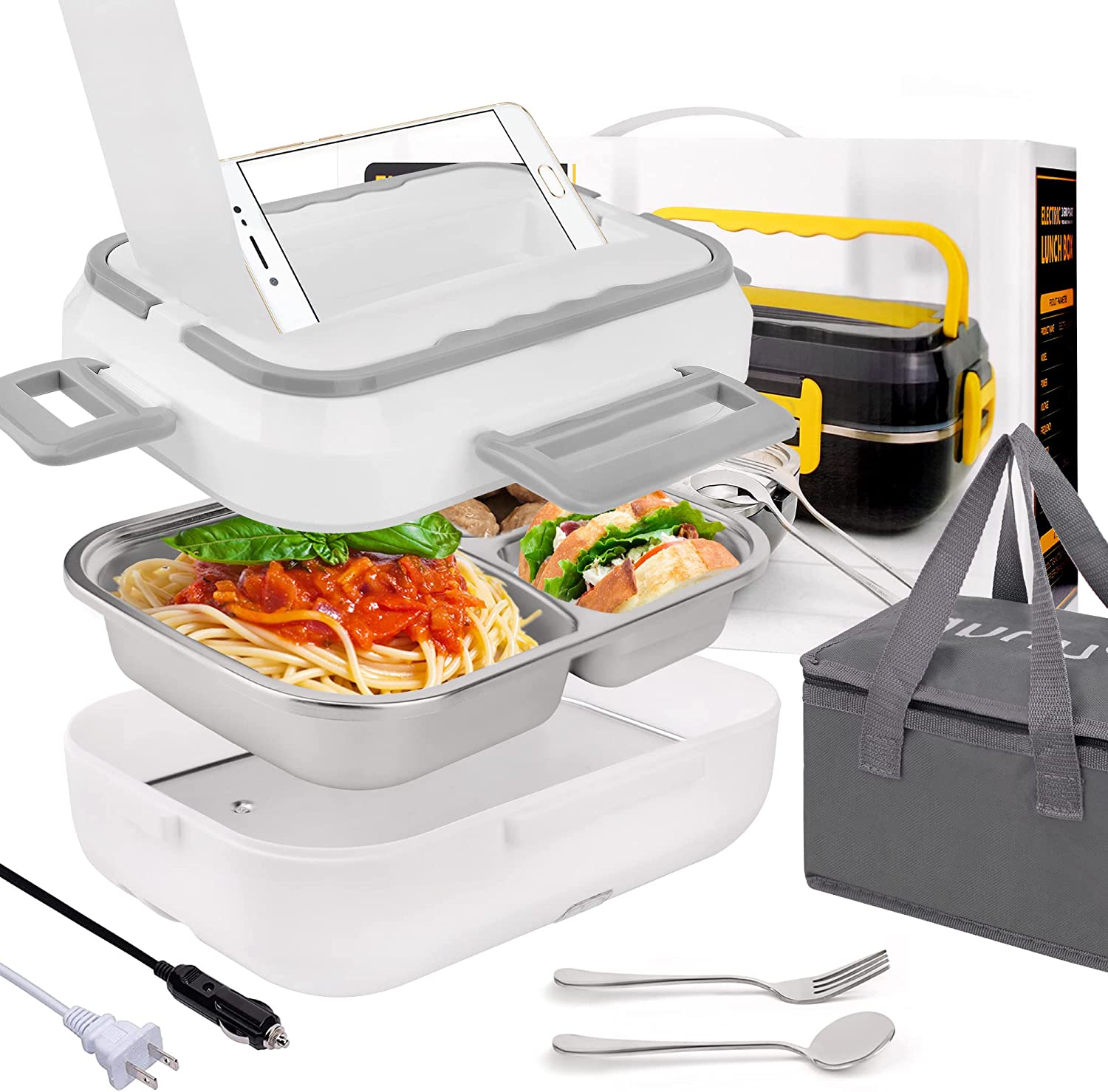 Portable Stainless Hlau Electric Lunch Box
