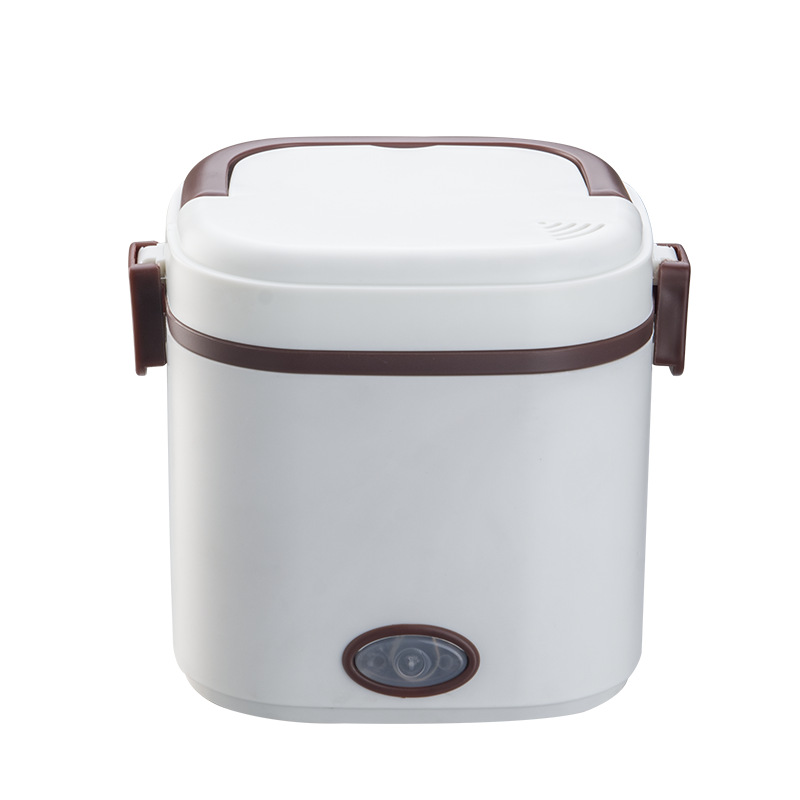 Electric Hot Lunch Box Brown