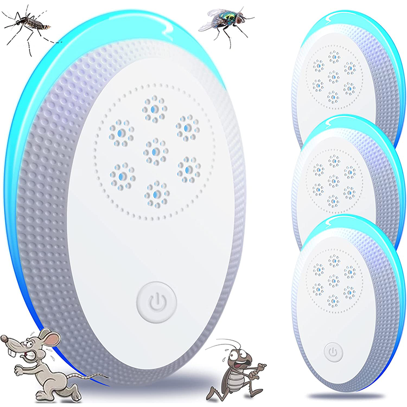Ultrasonic Pest Repeller 8 Packs Pest Repellent Mosquito Repellent Indoors Mouse Repellent Pest Repellent Ultrasonic Plug in Rodent Repellent Pest Control for Mosquito,Ant,Spider,Cockroach,Mouse DY-218A