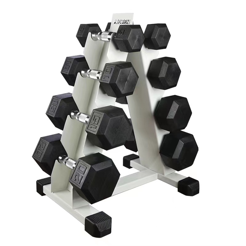 Hexagon Rubber Dumbbells China Manufacturer Featured Image