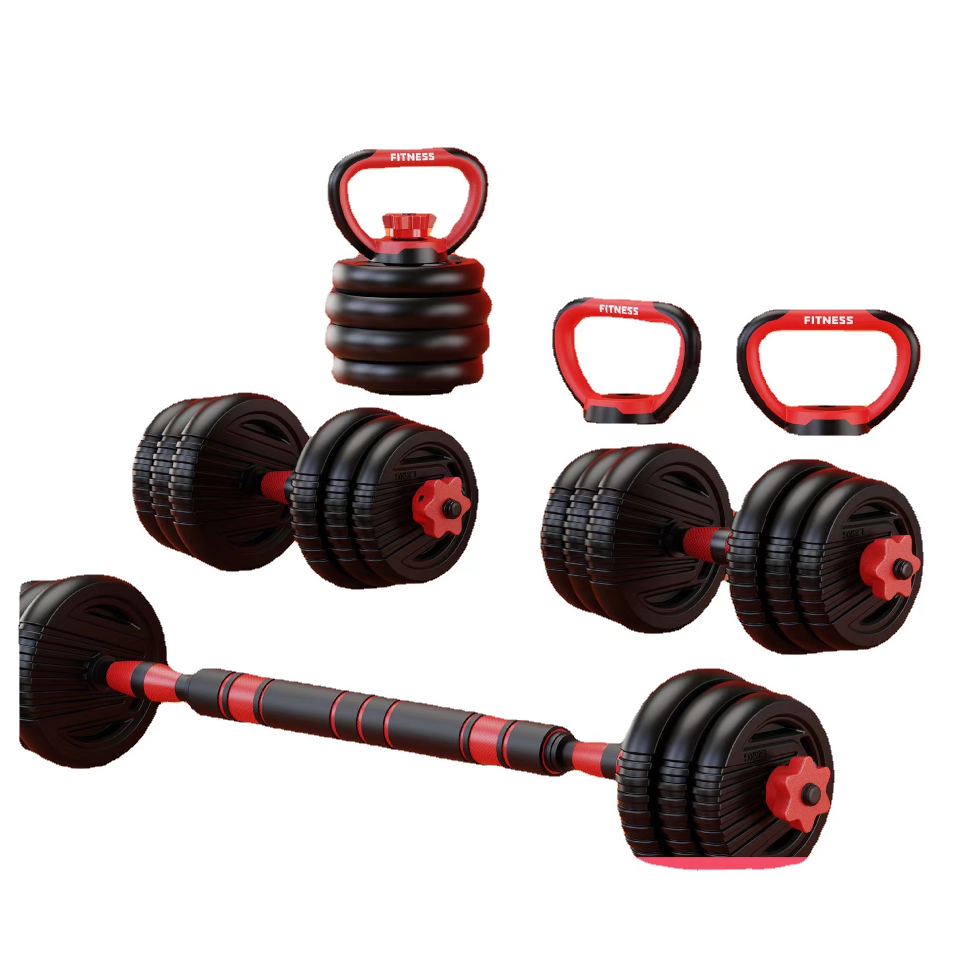 China Wholesale Rubber Hex Dumbbell Black Factories - New cement kettlebell dumbbell sets – Hongyu