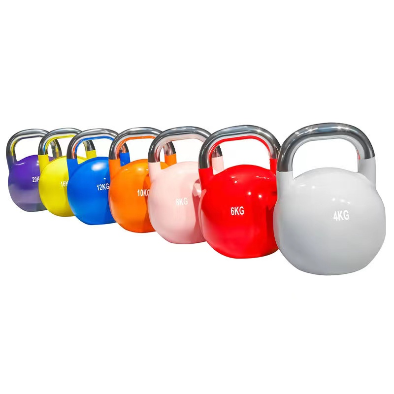 China Wholesale Colorful Kettlebell Manufacturers - Gym color competition kettlebells wholesale  – Hongyu