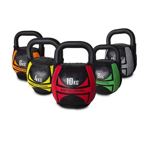 China Wholesale Plastic Kettlebell Factories - PVC leather coated  4kg 6kg 8kg 10kg 12kg 16kg 20kg kettlebell for fitness – Hongyu
