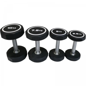 China Wholesale Adjustable Dumbbell Bench Suppliers - High Quality Custom Logo 2.5kg-50kg Black Pev Dumbbell Weight Training With Non slip Handle LBS Mancuernas – Hongyu