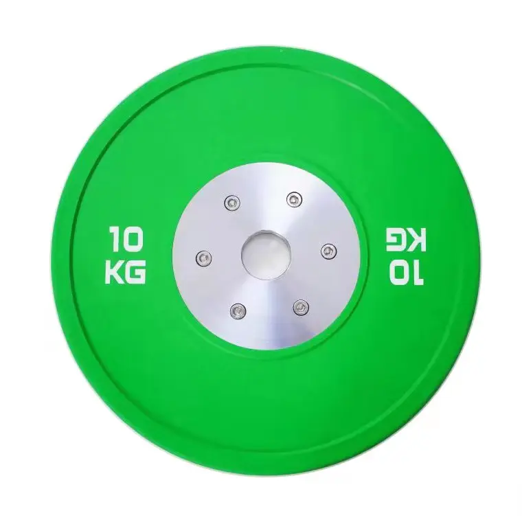 Best Selling Weight Training 10KG 20KG Color Competition Weight Plates Barbell Bumper Plate LB Custom Logo