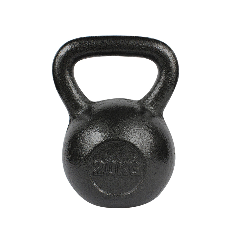 China Wholesale Color Kettlebell Factories - Hot sale fitness solid cast iron baking varnish kettle bell for body building – Hongyu