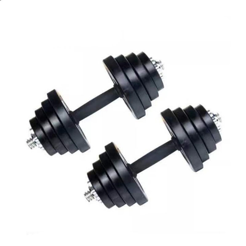 China Wholesale Hex Rubber Dumbbell Factories - Factory Direct Sale Black Power Free Weights Custom Logo Cast Iron Dumbbell Set Weights – Hongyu