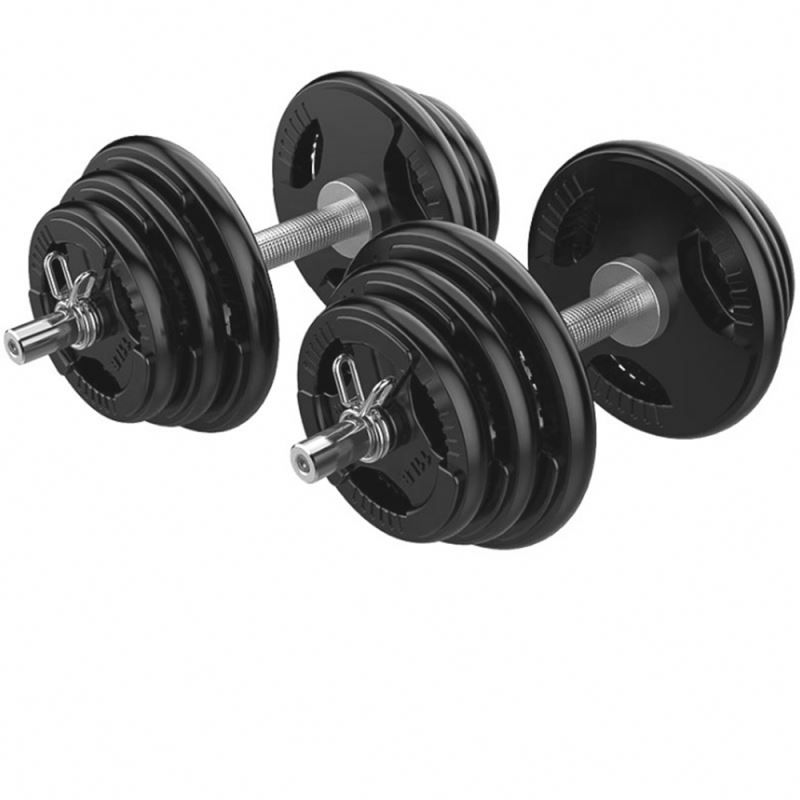 China Wholesale Black Hex Dumbbell Suppliers - 50cm Solid Threaded Short Olympia Dumbbell Bar For Exercises – Hongyu