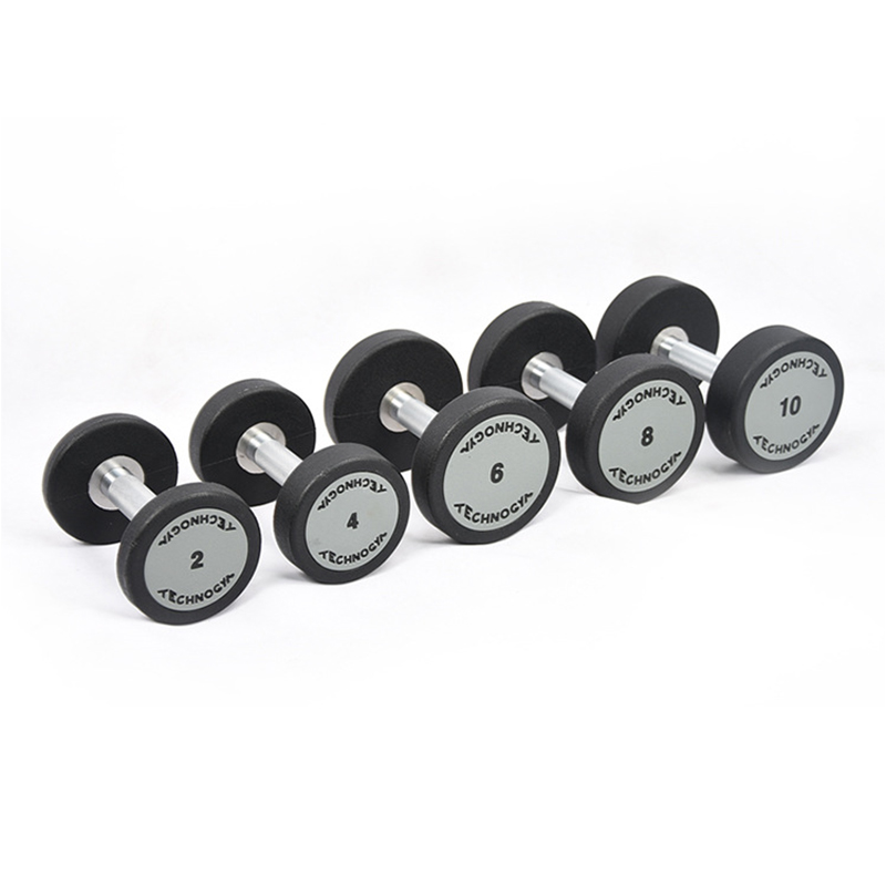 China Wholesale Rubber Dumbbells Hex Manufacturers - Gym  commercial fitness equipment PU dumbbell rubber coated for weight training – Hongyu