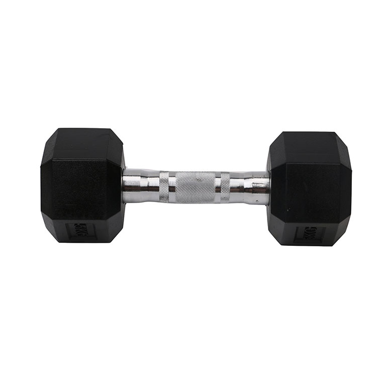 China Wholesale Hexagonal Dumbbells Hex Rubber Manufacturers - Rubber Round Dumbbell Exercise 5KG 7.5KG 10KG Dumbbells Home Gym Hex Dumbbell Set – Hongyu