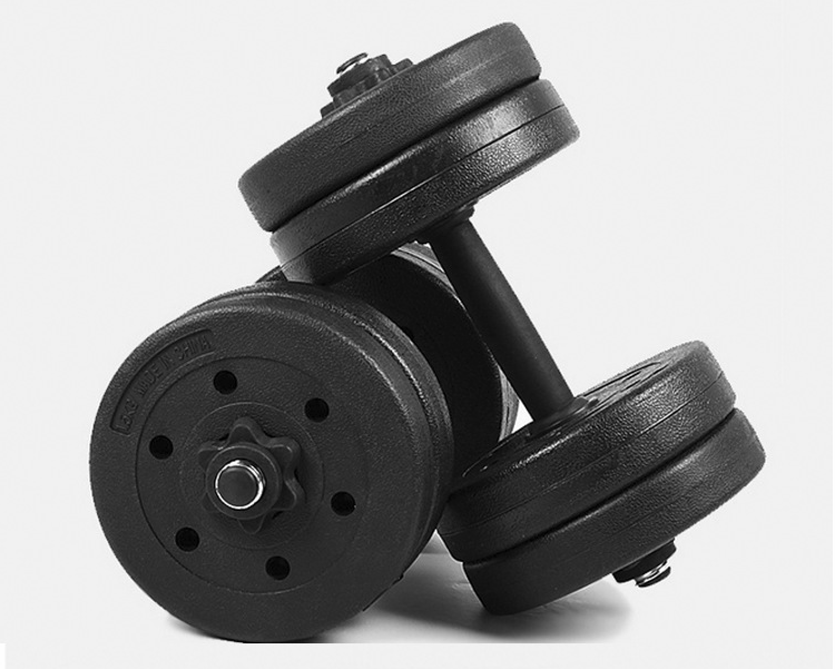 China Wholesale Dumbbell Stand Suppliers - Commercial Dumbbells Adjustable Gym Equipment Black 10kg Cement Adjustable Dumbbell Set – Hongyu