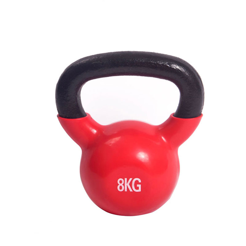 China Wholesale Muscle Exercise Equipment Factories - cheap cast iron vinyl coated kettlebell gym 32kg – Hongyu