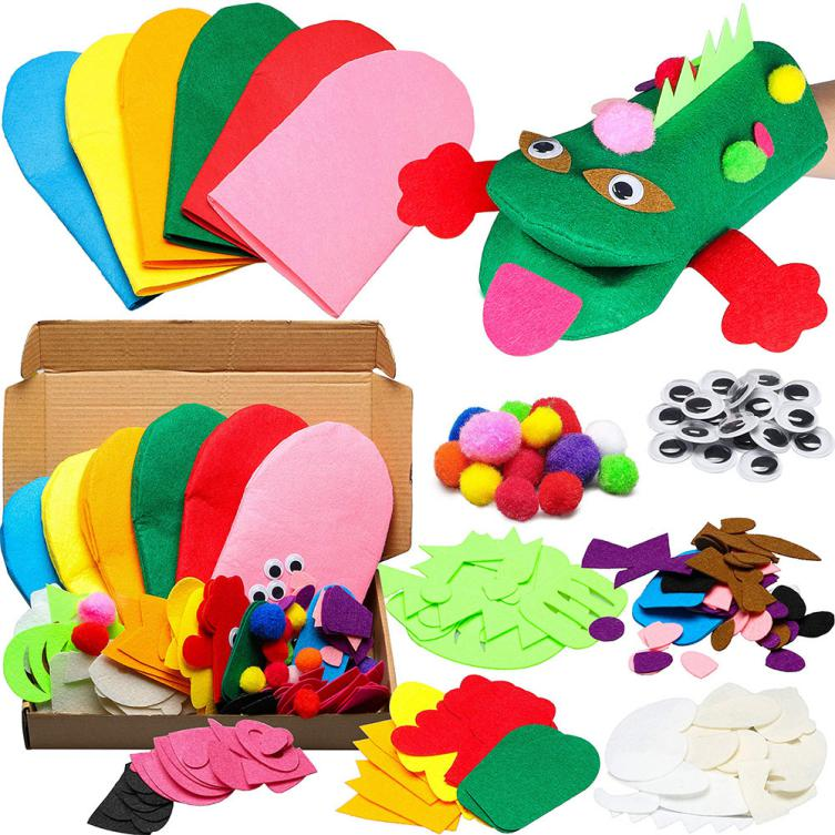 6-delige handpop vilten kit voor kinderen